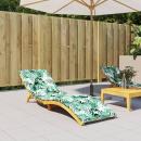 Sonnenliegen-Auflage Blattmuster Oxford-Gewebe