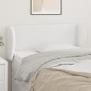 Kopfteil mit Ohren Weiß 83x23x78/88 cm Kunstleder