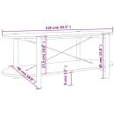 Couchtisch 110x48x40 cm Holzwerkstoff