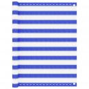 Balkon-Sichtschutz Blau und Weiß 120x500 cm HDPE