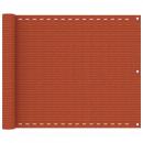 Balkon-Sichtschutz Orange 75x500 cm HDPE