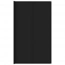 Zeltteppich 400x400 cm Schwarz HDPE