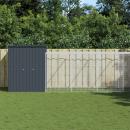 Hühnerkäfig mit Auslauf Anthrazit 165x1271x181cm Stahl Verzinkt