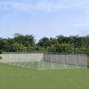 Outdoor-Hundezwinger Silbern 8x16x2 m Verzinkter Stahl