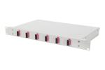 ARDEBO.de - HDN-96420-4-F 6x SC Duplex, OM4 LWL-Spleißbox, Festeinbau, teilbestückt, 19