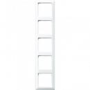 ARDEBO.de JUNG AS585WW Abdeckrahmen 5fach alpinweiß