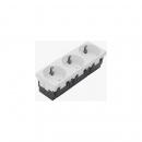 ARDEBO.de Hager ESR3339010 Steckdose 3-fach 33°-Ausrichtung 16A/250V Rastec 45, reinweiß