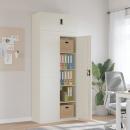 Aktenschrank Weiß 90x40x220 cm Stahl