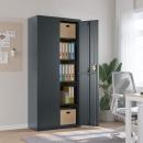 Aktenschrank Anthrazit 90x40x200 cm Stahl