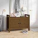 Flurbank Honigbraun 80x40x60 cm Massivholz Kiefer