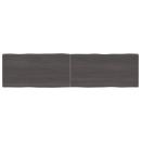 Tischplatte 160x40x(2-4) cm Massivholz Behandelt Baumkante