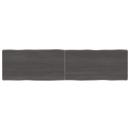 Tischplatte 160x40x(2-6) cm Massivholz Behandelt Baumkante