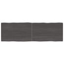 Tischplatte 160x50x(2-4) cm Massivholz Behandelt Baumkante