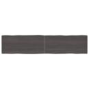 Tischplatte 180x40x(2-4) cm Massivholz Behandelt Baumkante