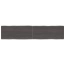 Tischplatte 180x40x(2-6) cm Massivholz Behandelt Baumkante