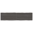 Tischplatte 200x50x(2-4) cm Massivholz Behandelt Baumkante