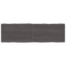 Tischplatte 200x60x(2-4) cm Massivholz Behandelt Baumkante