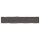 Tischplatte 220x40x(2-4) cm Massivholz Behandelt Baumkante