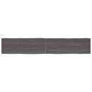 Tischplatte 220x40x(2-6) cm Massivholz Behandelt Baumkante