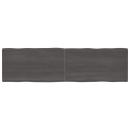 Tischplatte 220x60x(2-4) cm Massivholz Behandelt Baumkante