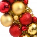 Weihnachtskranz Rot und Golden 45 cm Polystyrol