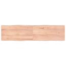 Tischplatte 160x40x(2-4) cm Massivholz Behandelt Baumkante