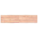 Tischplatte 180x40x(2-4) cm Massivholz Behandelt Baumkante