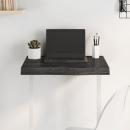 Tischplatte Dunkelbraun 60x40x(2-6)cm Massivholz Eiche