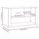 Schuhschrank Sonoma-Eiche 80x35x45 cm Holzwerkstoff