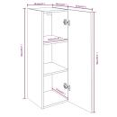 TV-Schrank Grau Sonoma 30,5x30x90 cm Holzwerkstoff