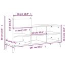 Schuhregal Schwarz 102x36x60 cm Holzwerkstoff