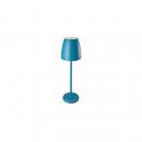 ARDEBO.de Megatron TAVOLA Akku-Tischleuchte 2W, Up & Down, 350lm, 2700K, blau (MT68053)