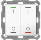ARDEBO.de MDT BE-TAL5502.B1 Taster Light 55 2-fach, Ausführung I/O Symbol, reinweiß glänzend