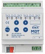 ARDEBO.de MDT JAL-0410M.02 Jalousieaktor 4-fach, REG, 10A, für Motoren 230VAC bis 300W, mit Fahrzeitmessung