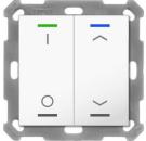 MDT BE-TAL55T2.D1 Taster Light 55 2-fach, Ausführung I/O und , mit Temperatursensor, reinweiß glänzend