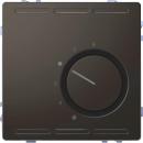 ARDEBO.de Merten Raumtemperaturregler mit Wechselkontakt und Zentralplatte, System Design, 230V, anthrazit (MEG5762-6034)