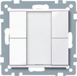 ARDEBO.de Merten Taster, System M, 2fach plus, aktivweiß glänzend (617225)