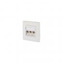 ARDEBO.de Metz Connect 130B12D31002-E C6Amodul 3 Port 270°M UP, reinweiß