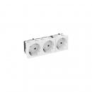 ARDEBO.de OBO Bettermann STD-D3S RW3 Steckdose 33°, 3-fach Schutzkontakt (6120123)