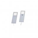 ARDEBO.de Paul Neuhaus LED-Unterbauleuchten, 2er Set, Aluminium, warmweiß, Sensorschalter, modern, 4W, 480lm (1121-95-2)