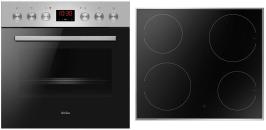 ARDEBO.de Amica EHI 935 611 E EEK: A Einbauherd-Set mit Indiuktionskochfeld, 59,5 cm breit, 65 L, Ankochautomatik, SensorControl Timer, edelstahl
