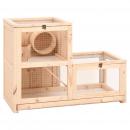 Hamsterkäfig 81x40x60 cm Massivholz Tanne