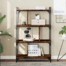 Bücherregal 4 Böden Räuchereiche 76x32x123 cm Holzwerkstoff