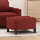 Fußhocker Weinrot 60x50x41 cm Stoff