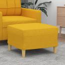 Fußhocker Hellgelb 60x50x41 cm Stoff