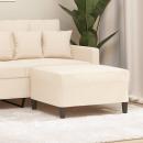 Fußhocker Creme 70x55x41 cm Samt