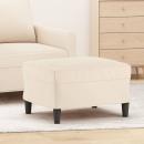 Fußhocker Creme 60x50x41 cm Samt