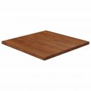 Tischplatte Quadratisch Dunkelbraun 60x60x2,5cm Eiche Behandelt