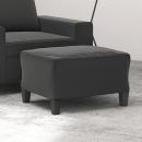 Fußhocker Dunkelgrau 60x50x41 cm Mikrofasergewebe