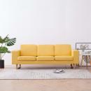 3-Sitzer-Sofa Stoff Gelb